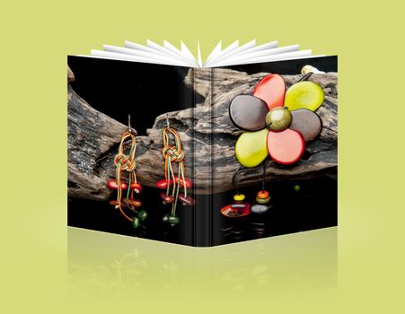 book of handcrafted jewelry handmade in Ecuador with tagua