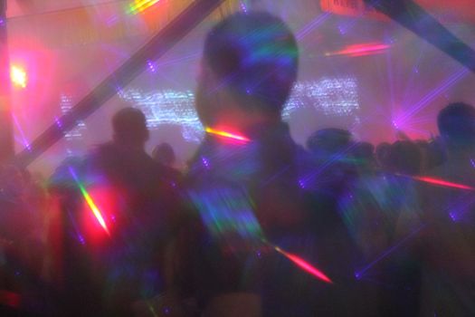 abstract lights nightclub dance party background lights and lasers