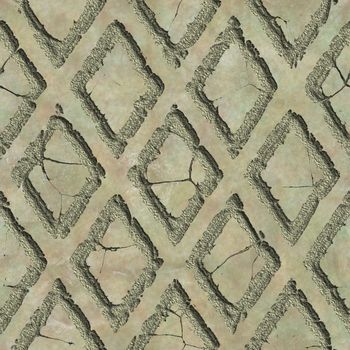 Cracked stone, abstract 3d rendered seamless background pattern.