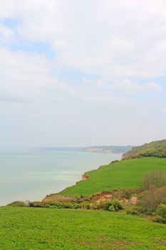 View on sea and Coast of Normandy
