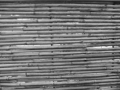black and white bamboo wall