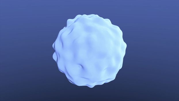 Flying abstract molecules in the air.looped. 3d rendering