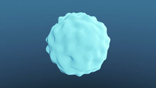 Flying abstract molecules in the air.looped. 3d renering