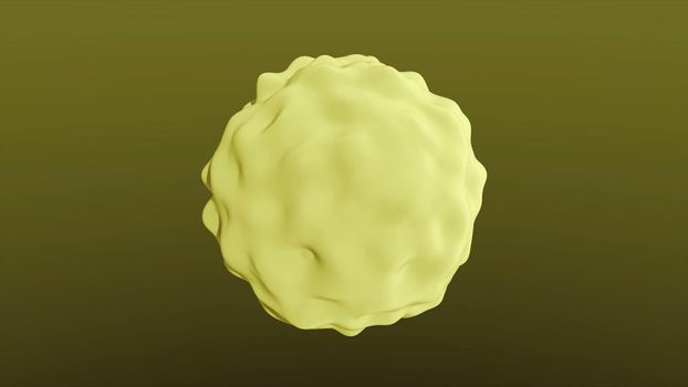 Flying abstract molecules in the air.looped.3d rendering