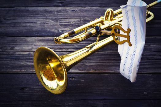 musical background metal tube with musical notes