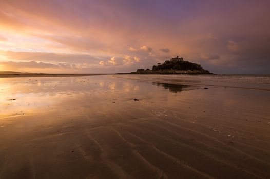 Dawn at St Michael's Mount, Marazion, Cornwall