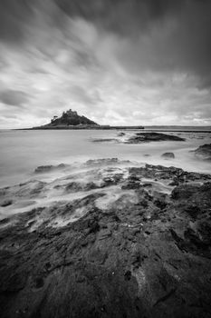 St Michael's Mount in the Morning, Marazion, west Cornwall