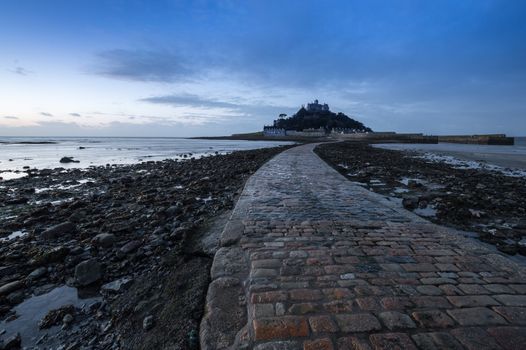 Sunrise at St Michael's Mount, Marazion, west Cornwall