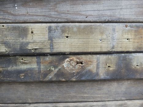 old wooden grey wall