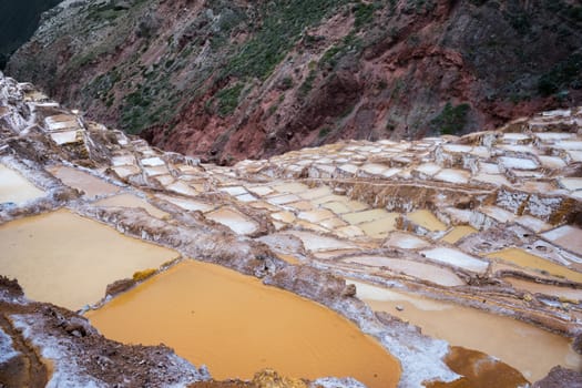 Salt evaporation ponds of Maras, Peru