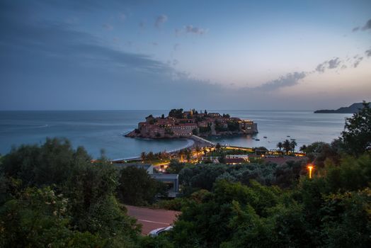 Sveti Stefan is a small islet and 5-star hotel resort on the Adriatic coast of Montenegro, approximately 6 kilometres southeast of Budva