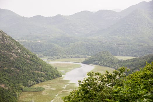 Lake Shkod also called Scutari, Skadar and Shkodra lies on the border of Albania and Montenegro, the largest lake in the Southern Europe