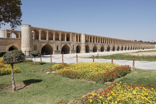 Si-o-se Bridge, Isfahan, Iran, Asia