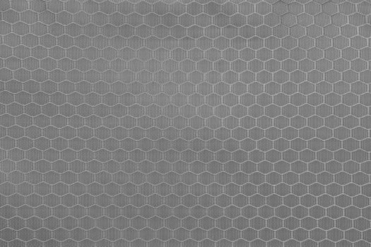 gray honeycomb background texture. Texture background of polyester fabric. Plastic weave fabric pattern