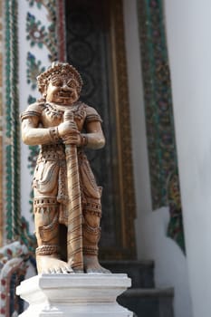 Temple of the Emerald Buddha, Royal Palace in Bangkok, Thailand. Full official name Wat Phra Si Rattana Satsadaram