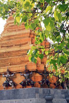 Temple of the Emerald Buddha, Royal Palace in Bangkok, Thailand. Full official name Wat Phra Si Rattana Satsadaram