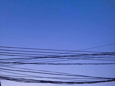 Sky and wires