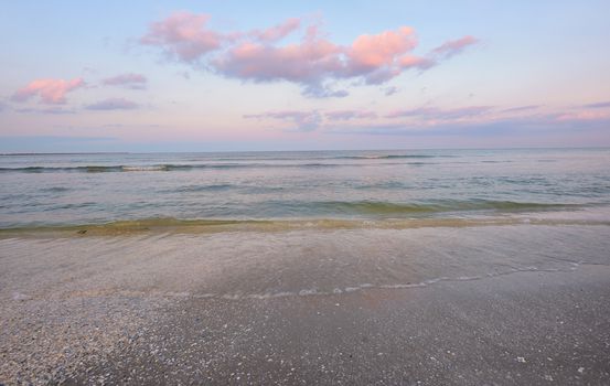 sunrise morning and sea summer at black sea