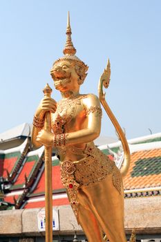 Temple of the Emerald Buddha, Royal Palace in Bangkok, Thailand. Full official name Wat Phra Si Rattana Satsadaram