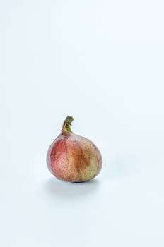 Ripe sweet fig , fresh fruit on white background