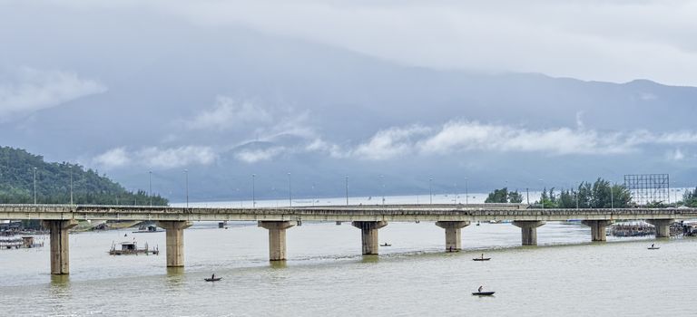 famous tien son bridge in da nang vietnam