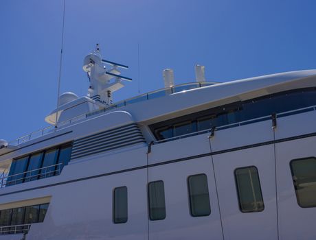 big sea boat is ready to go to the open sea and to sail