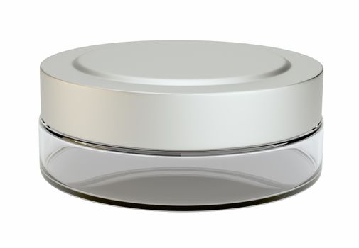 Blank Cosmetic Container for Cream. 3D Illustration
