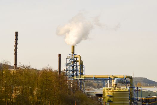 Wood Steam Outlet on the Luxemburg border