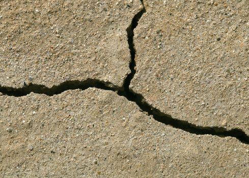 Close-up of earth cracked because of drought