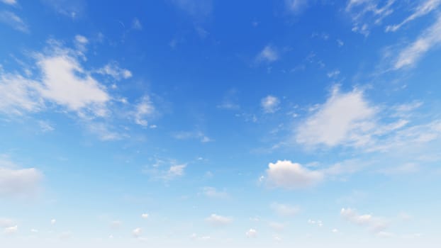 Cloudy blue sky abstract background, blue sky background with tiny clouds, 3d rendering

