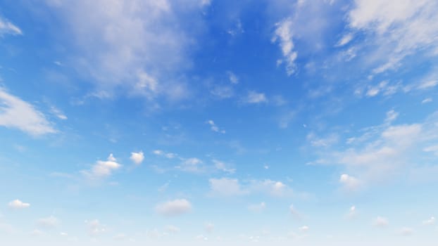 Cloudy blue sky abstract background, blue sky background with tiny clouds, 3d rendering

