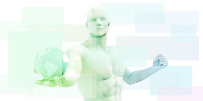 Digital Entertainment and Streaming Broadcast Technology Art