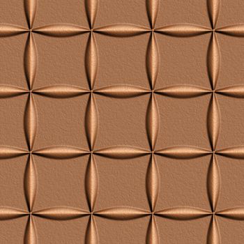 Brown Skin Illustrations, 3D seamless background pattern.