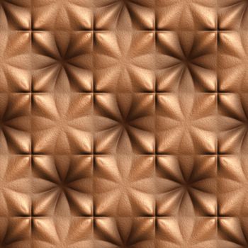 Brown Skin Illustrations, 3D seamless background pattern.