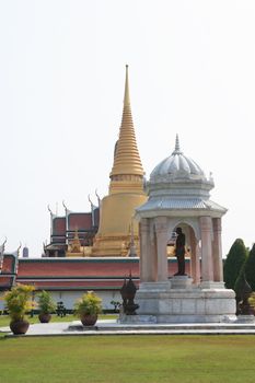 Temple of the Emerald Buddha, Royal Palace in Bangkok, Thailand. Full official name Wat Phra Si Rattana Satsadaram