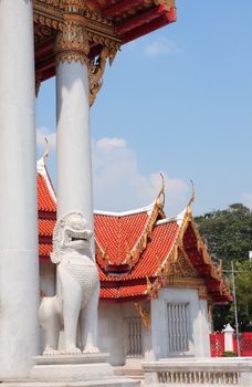Detail of a Buddhist temple in Bangkok, Thailand