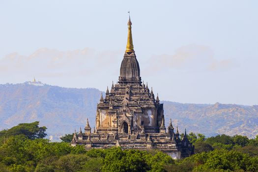 Bagan buddha tower at day , famous place in Myanmar/ Burma