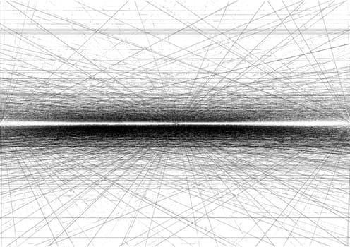 A fractal render that looks very much like a pencil drawing