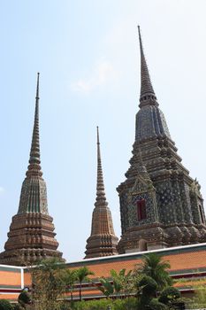 Temple of the Reclining Buddha Wat Pho in Bangkok, Thailand