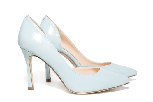 The picture shows the female shoes on a white background