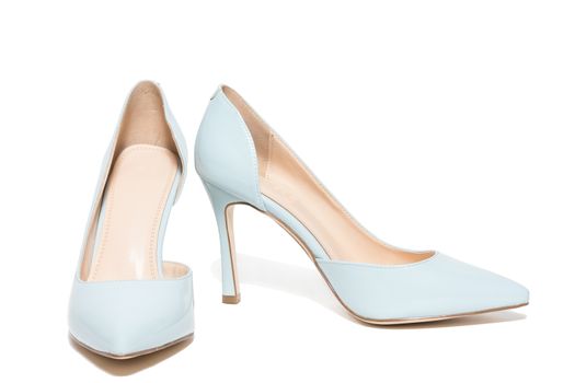 The picture shows the female shoes on a white background