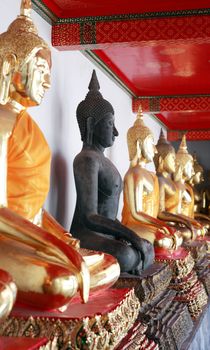 Temple of the Reclining Buddha Wat Pho in Bangkok, Thailand