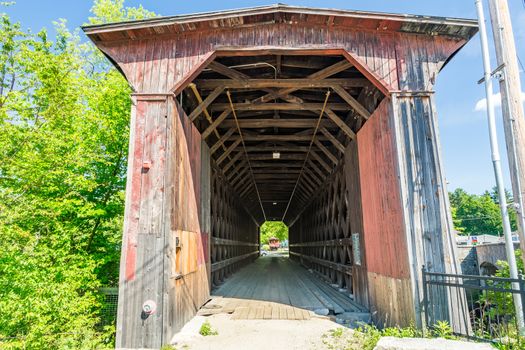 The Contoocook Railroad Bridge is a covered bridge on the former Contoocook Valley (first Concord & Claremont, later Boston & Maine) Railroad line spanning the Contoocook River in the center of the village of Contoocook, New Hampshire.