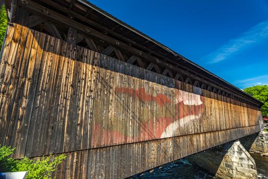 The Contoocook Railroad Bridge is a covered bridge on the former Contoocook Valley (first Concord & Claremont, later Boston & Maine) Railroad line spanning the Contoocook River in the center of the village of Contoocook, New Hampshire.