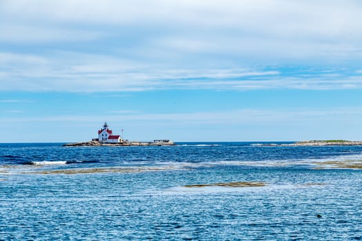 The Cuckolds Light is a lighthouse located on the eastern pair of islets known as the "Cuckolds" in Lincoln County, Maine. The islets are southeast and in sight of Cape Island, that is just off the southern tip of Cape Newagen on Southport Island.