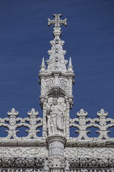 Lisbon - detail Jeronimos Monastery . UNESCO World Heritage Site