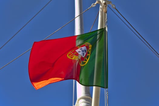The flag of portugal