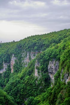 Mountain Gorge in Imereti, Georgia.
