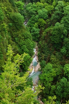 Mountain Gorge in Imereti, Georgia.