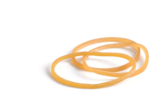 rubber band isolated on white background